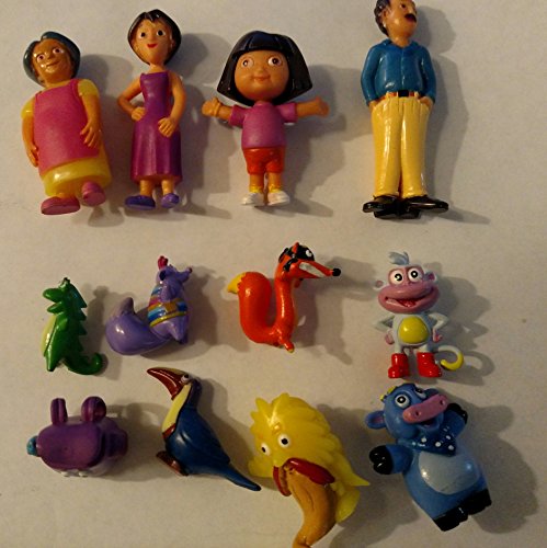 Dora the Explorer Deluxe Figures Toy Playset Cake Topper Figurines 12pcs