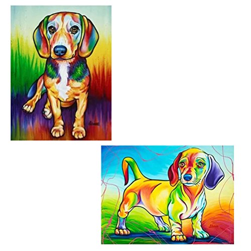 Algopix Similar Product 16 - 2 Pack 5D Diamond Painting Kit Dog