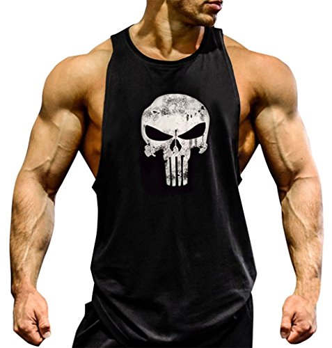 Gillbro Mens Muscle Workout T-Shirt Bodybuilding Tank Top