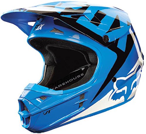 2015 Fox Racing V1 Race Helmet (M, Blue)
