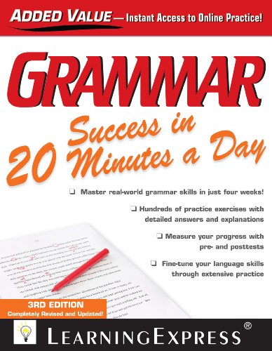 Grammar success in 20 minutes a day. by Learningexpress Llc