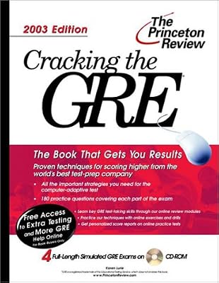 Cracking the GRE with Sample Tests on CD-ROM, 2003 Edition (Graduate Test Prep)