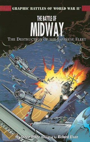 The Battle of Midway: The Destruction of the Japanese Fleet (Graphic Battles of World War II) by Steve White
