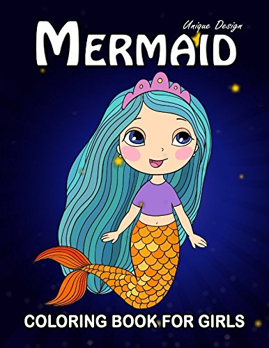 Mermaid Coloring Book For Girls: Cute Mermaid and Dolphin to Color (Activity Book) by Origami Publishing