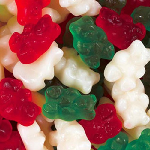 Christmas Gummy Bears Candy 1LB Bag