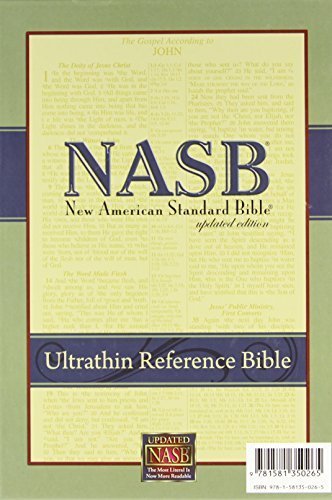 New American Standard Ultrathin Reference Bible; Black Genuine Leather (2003-09-01) by The Lockman Foundation