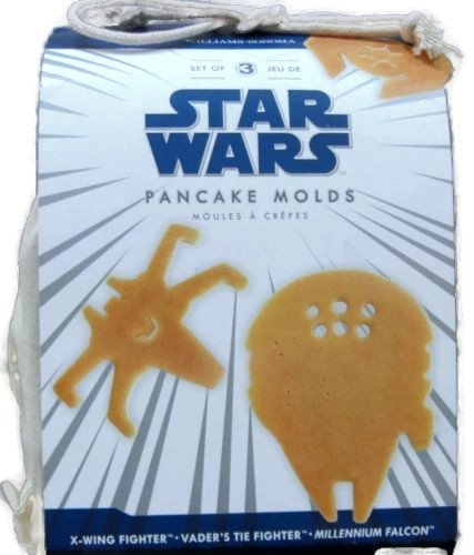 Star Wars Pancake Molds, Set of 3 Vehicles: X-Wing Fighter, Vaders Tie Fight...