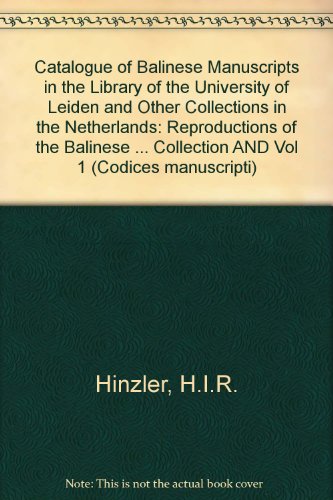 Algopix Similar Product 7 - Catalogue of Balinese Manuscripts in