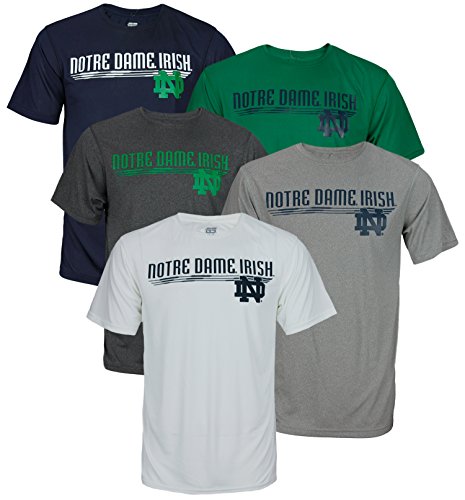 NCAA Mens Notre Dame Dri Tek Performance Editorial Tee