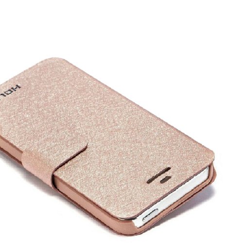 Coromose Durable Gold Hot Card Holder Wallet Leather Case Cover for Iphone 5 5s