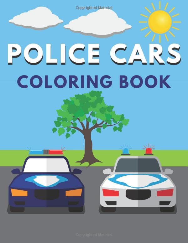 Police Cars: Coloring Book with Cars and Policemen for Young Boys by Dam Shamrock