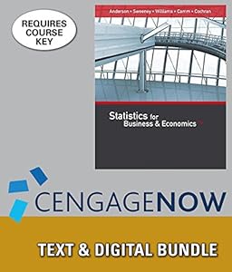 Bundle: Statistics for Business & Economics, 13th + CengageNOW, 2 terms Printed Access Card by David R. Anderson