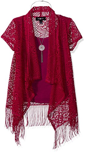 A. Byer Juniors Short Sleeved 2 Fer Top