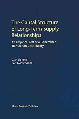 The Causal Structure of Long-Term Supply Relationships: An Empirical Test of a Generalized Transaction Cost Theory