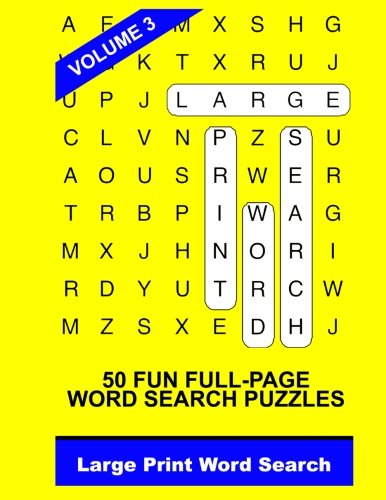 Large Print Word Search Vol. 3