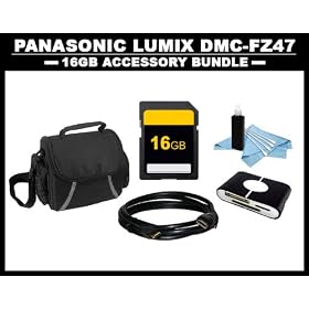 Advanced 16GB Accessory Kit for Panasonic LUMIX DMC-FZ47, FZ47K, FZ47P Digital Camera