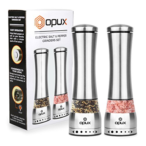 Algopix Similar Product 11 - OPUX Electric Salt and Pepper Grinder