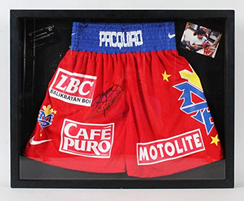 Algopix Similar Product 9 - Manny Pacquiao Signed Boxing Trunks 