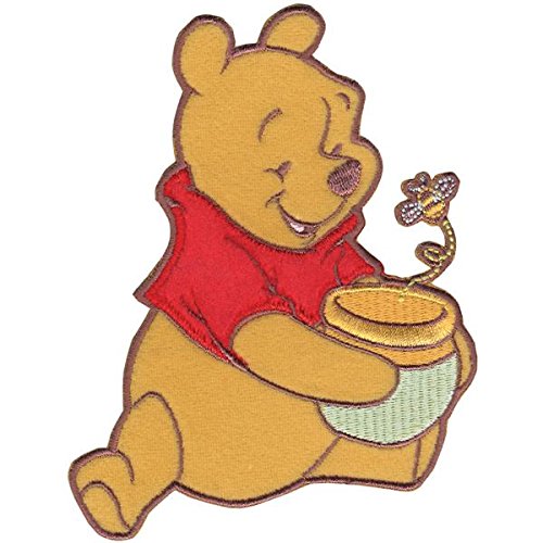 Wrights Disney Winnie The Pooh Pooh Honey Pot and Bee Iron-On Applique