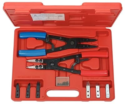 KS Tools 500.1350 Coffret de pinces à Circlips Intérieur et Extérieur