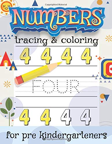 Numbers Tracing & Coloring For Pre Kindergarteners: Learn Natural Numbers For Pre Kindergarten , Numbers Activity Workbook From 1 to 20 by MyPreschool Publishing