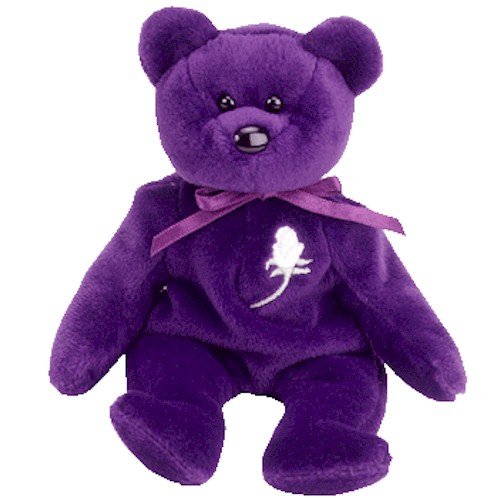 Princess the Purple Teddy Bear (Princess Diana) - MWMT Ty Beanie Babies