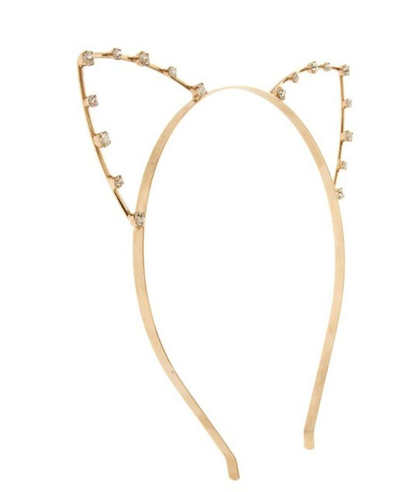 

General Mega Golden Cat Ear Hairband Tiara