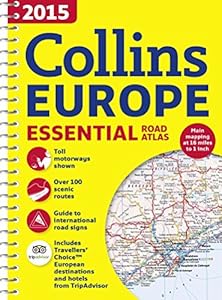 2015 Collins Europe Essential Road Atlas
