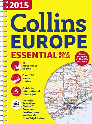 2015 Collins Europe Essential Road Atlas by Collins Maps
