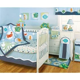Calypso 6 Piece Baby Crib Bedding Set by Kidsline