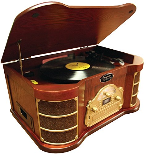 

Classical Turntable with iPod, CD & Cassette Player, AM/FM Radio & USB Recording