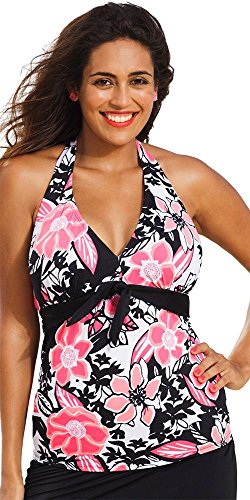 Shore Club Women's Halter Tankini Top