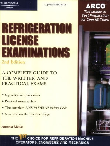 Refrigeration License Examinations by Arco
