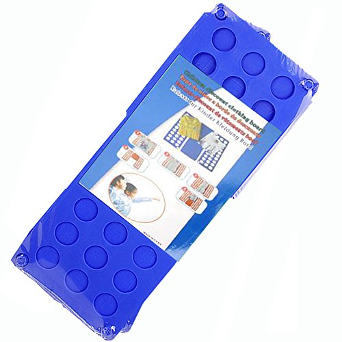 RYS Children Clothes/T Shirt Folder Blue Plastic Adjustable Shirt Folding Board Easy and Fast Laundry Folder