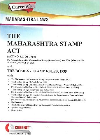 Maharashtra Stamp Act -Book-Current Publications