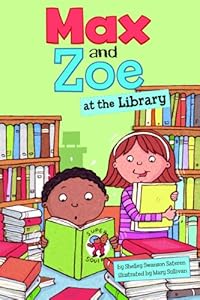 Max and Zoe at the Library