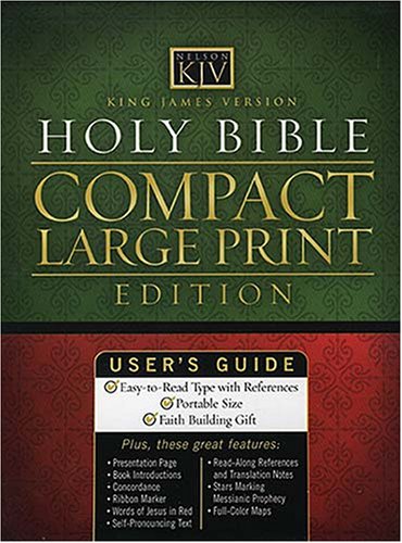 Holy Bible: King James Version, Black, Compact by Thomas Nelson Publishers