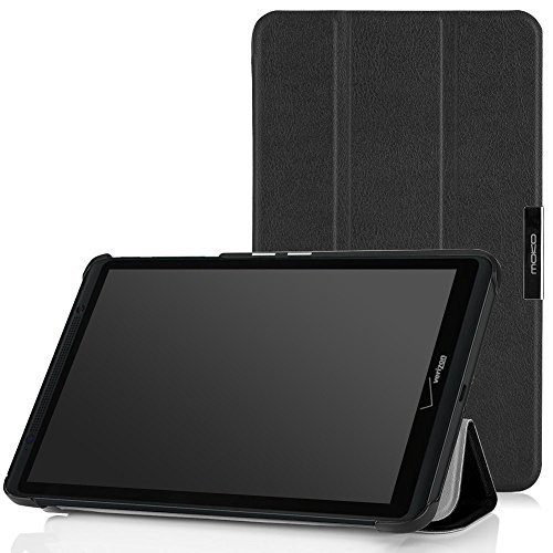 MoKo Verizon Ellipsis 8 Tablet PC Case - Ultra Slim Lightweight Smart-shell Stand Cover Case for Verizon Ellipsis 8 4G LTE Tablet PC, BLACK