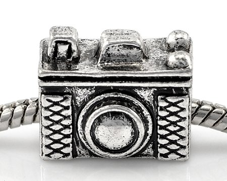 

Buckets of Beads Vintage Camera Charm Bead