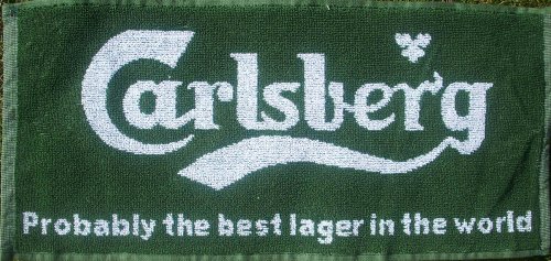 Carlsberg Lager Probably... Cotton Bar Towel (pp)