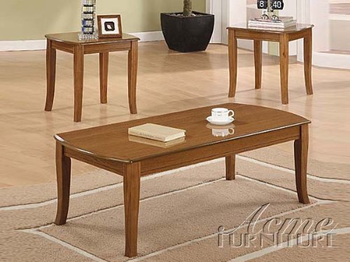 

3-pc Pack baldwin Style Coffee Table Set in cherry Finish Acs90302