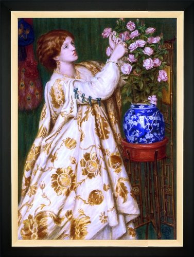 

Dante Gabriel Rossetti Monna Rosa - 16" x 24" Framed Premium Canvas Print