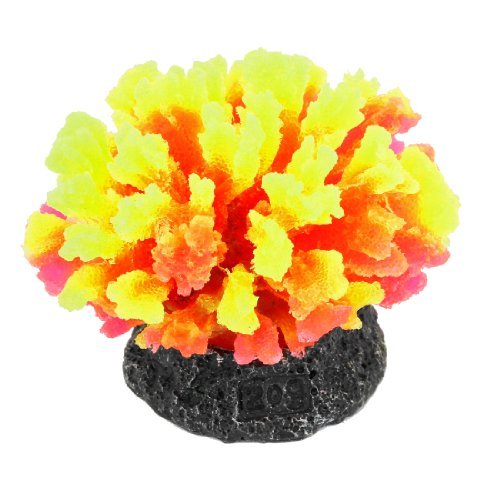 

Water & Wood Yellow Red Silicone Artificial Aquarium Coral Ornament