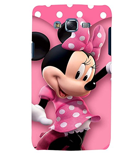 Printvisa Premium Back Cover Polka Dot Pink Mickey Mouse Design for Samsung Galaxy J7::Samsung Galaxy J7 J700F