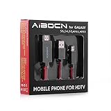 Aibocn® 6.5 Feet 11 Pin Micro USB to HDMI Adapter Cable 1080P HDTV for Samsung Galaxy S5, S4, S3, Note 3, Note 2, Galaxy Tab 3 8.0, Tab 3 10.1, Tab Pro, Galaxy Note 8, Note Pro 12.2(NOT for Tab 3 7.0, Note 10.1, Note 3 N9008V)