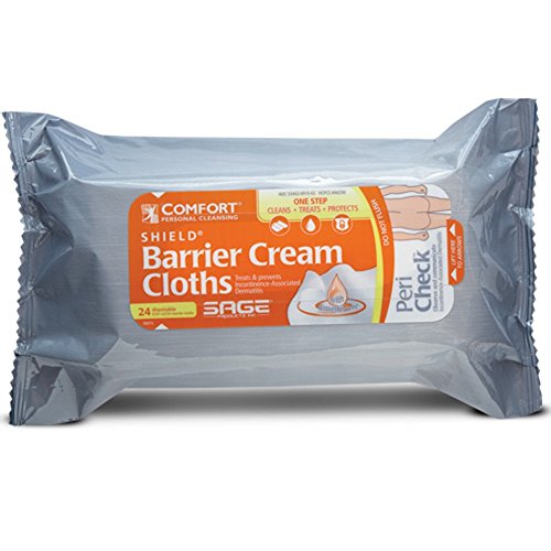 Comfort® Shield Incontinence Barrier Cream Cloths - (1 Pack, 24 Cloths)
