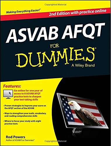 ASVAB AFQT For Dummies, with Online Practice Tests by Rod Powers