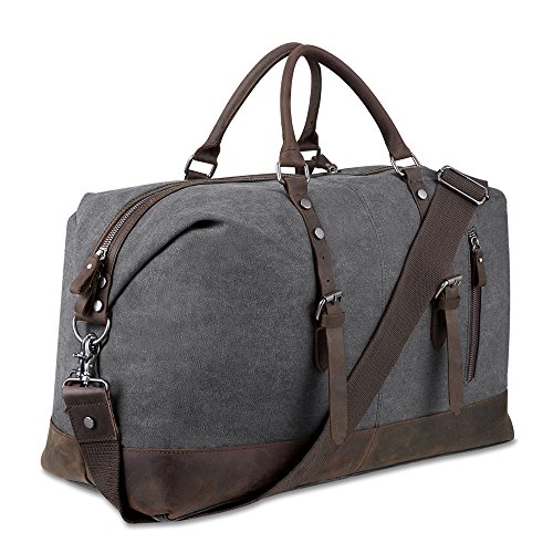 Borsa A Tracolla Per Uomo In Tela - Media, Multiuso Per Lavoro E Viaggio, Colore Bianco