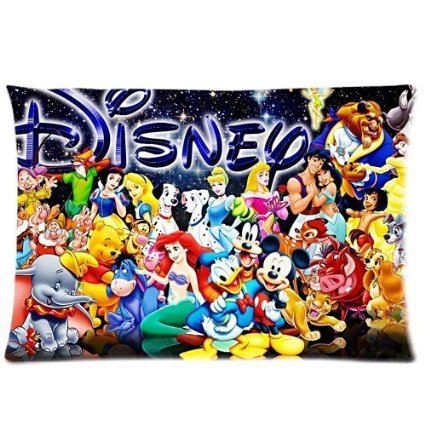 Popular Cartoon Disney Printed Custom Zippered Pillow Cases 20x30 (Two sides) VFR-63