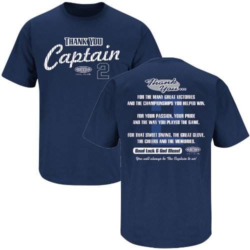 New York Yankees Fans. Thanks Captain.Derek Jeter Tribute Navy T-Shirt (S-5X)